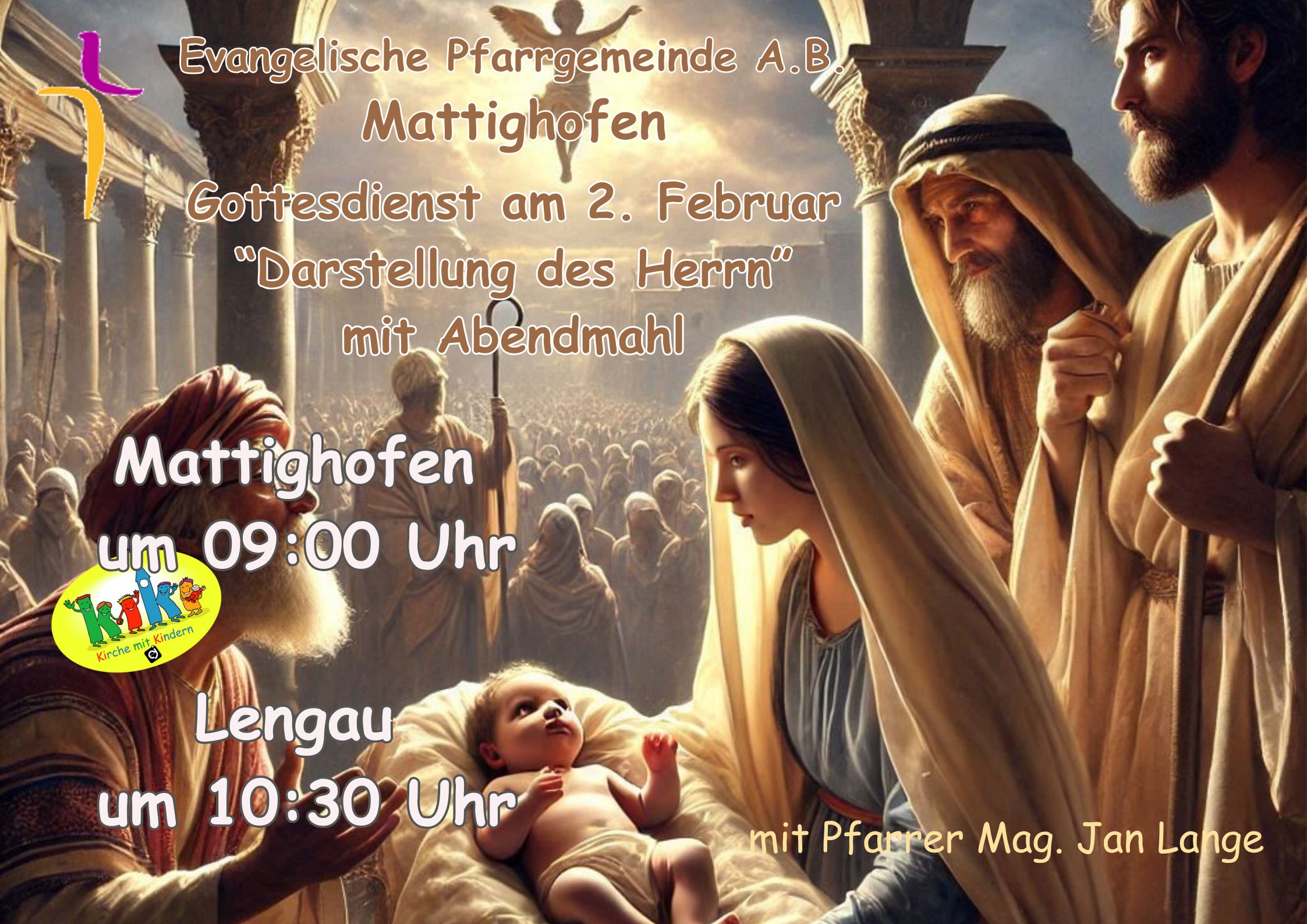 Gottesdienst am kommenden Sonntag